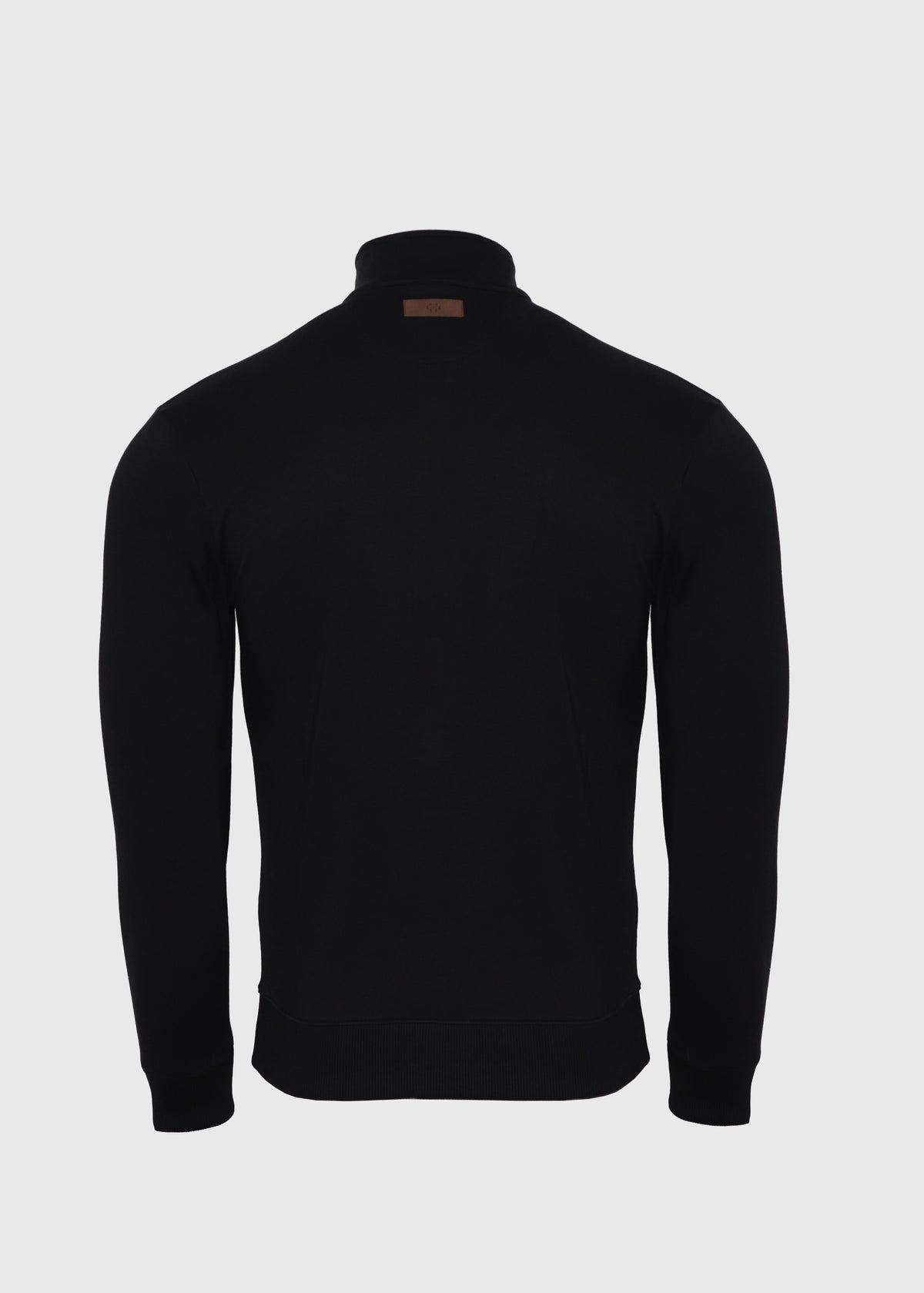 Quarter Zip Pima Negro Rosso Manzano
